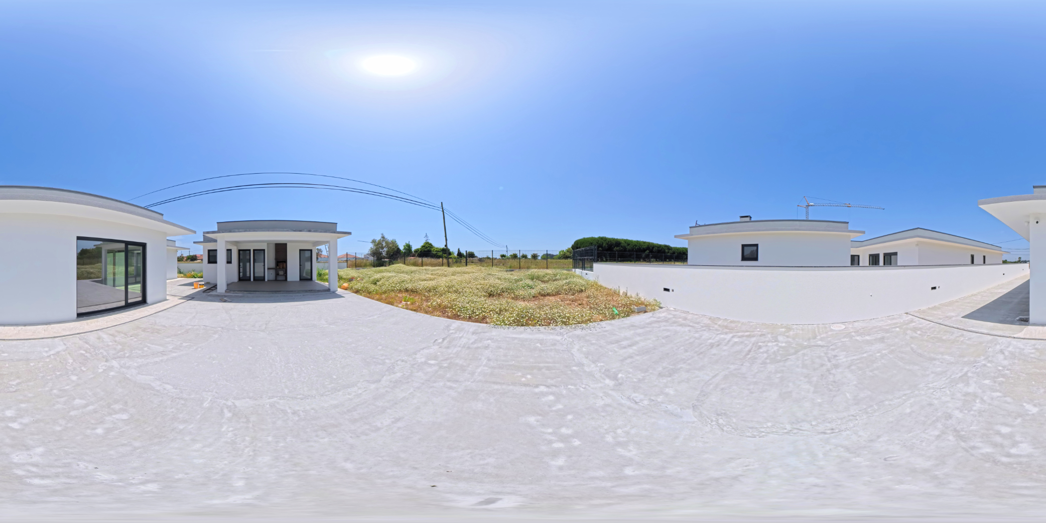 Vista panorâmica 360º de interior moderno